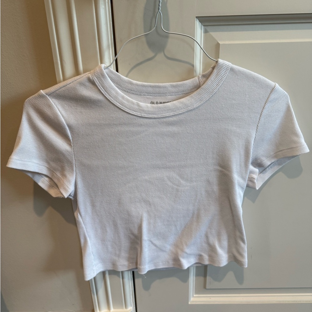 Old Navy Cream Ribbed Top